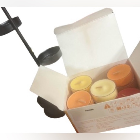 NIB, PartyLite 3 tea light display stand and box of 14 tea lights - Picture 2 of 4